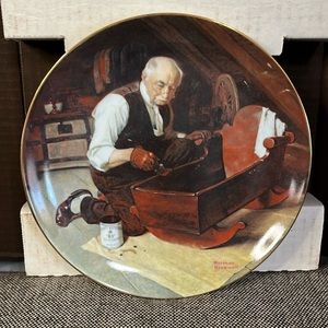 Norman Rockwell’s “Grandpa’s Gift” collector’s Plate in original box.